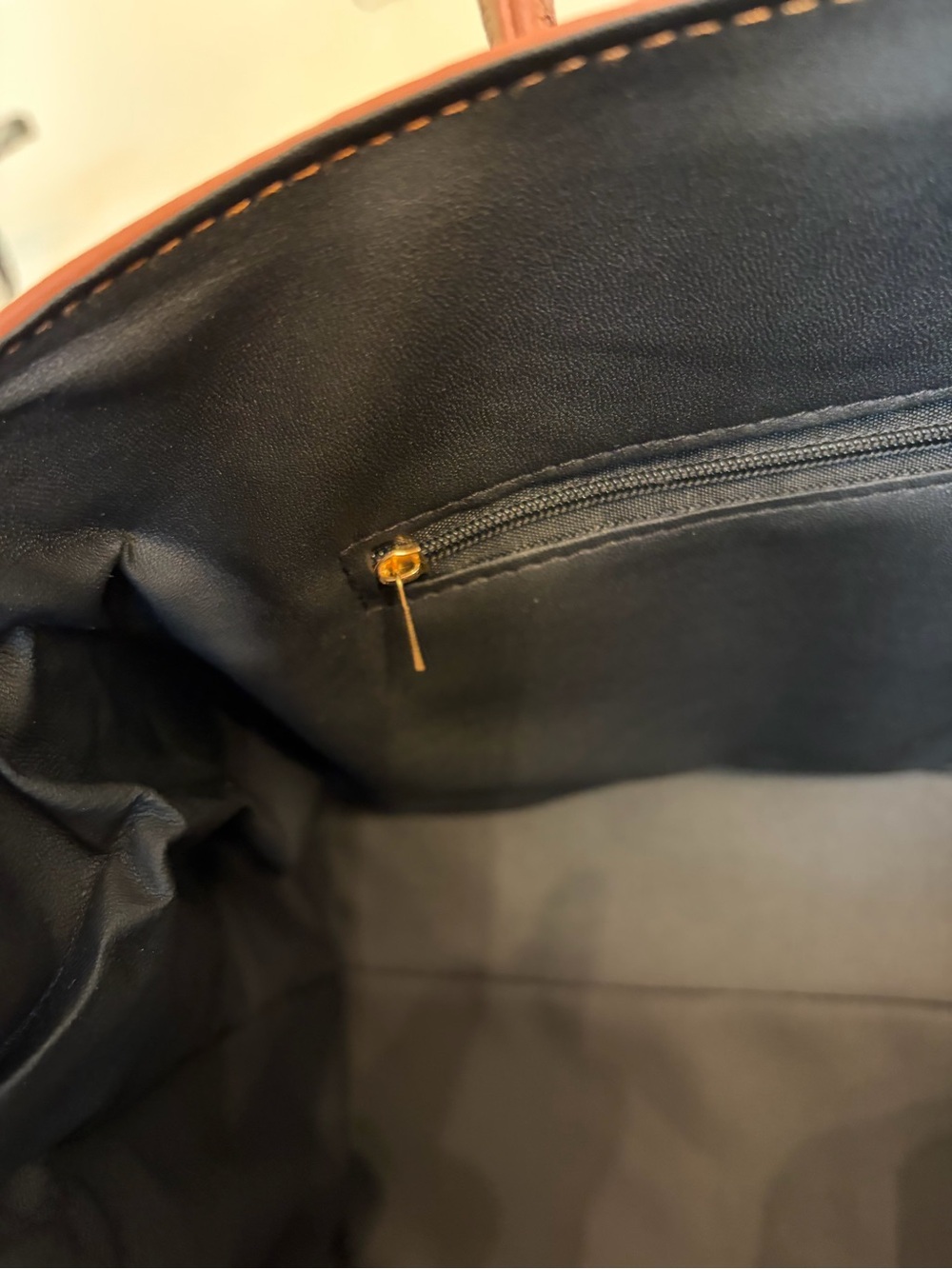 Structured vegan leather and canvas cargo top Handle Satchel - Picture 8 of 11